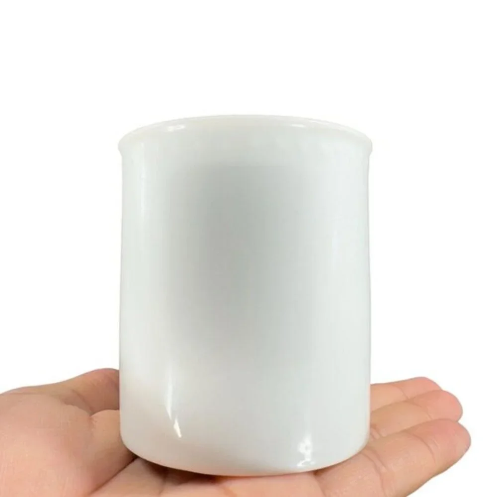 Crate & Barrel Staccato White Coffee Tea Mug Cup Kathleen Willis Japan Set 3 VTG